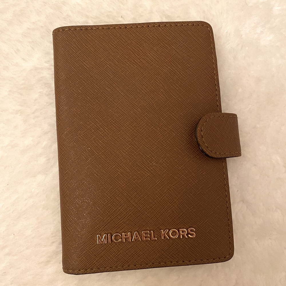 Michael kors brown small wallet